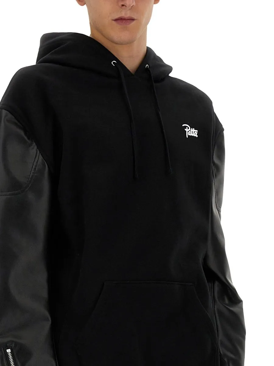 Junya Watanabe X Patta Logo Printed Drawstring Hoodie