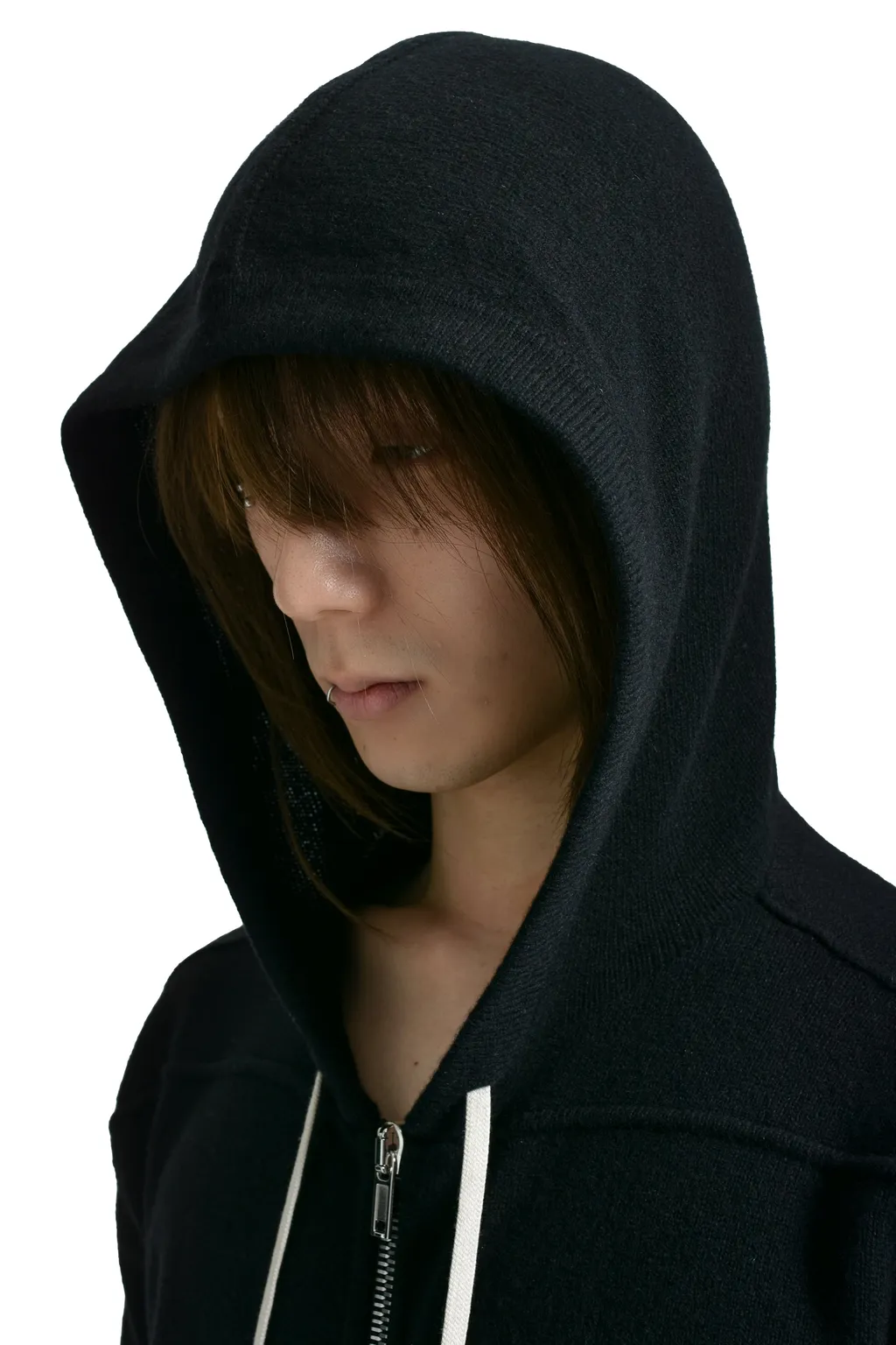 Zipped Hoodie / Black