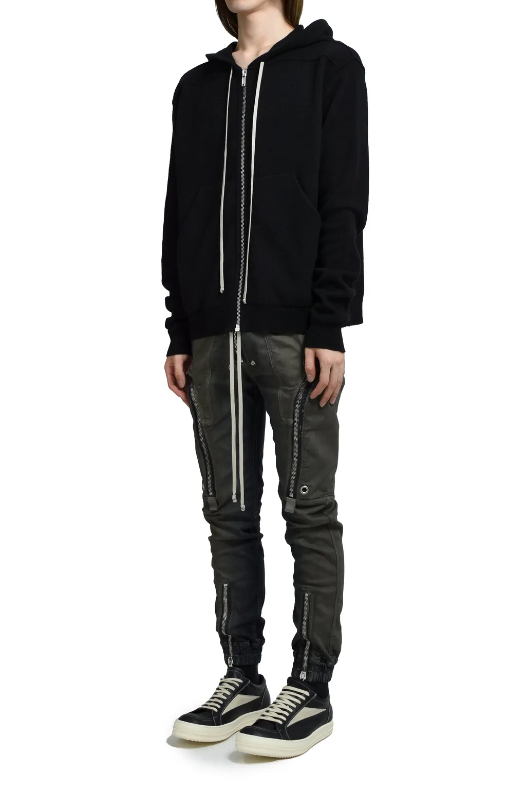 Zipped Hoodie / Black