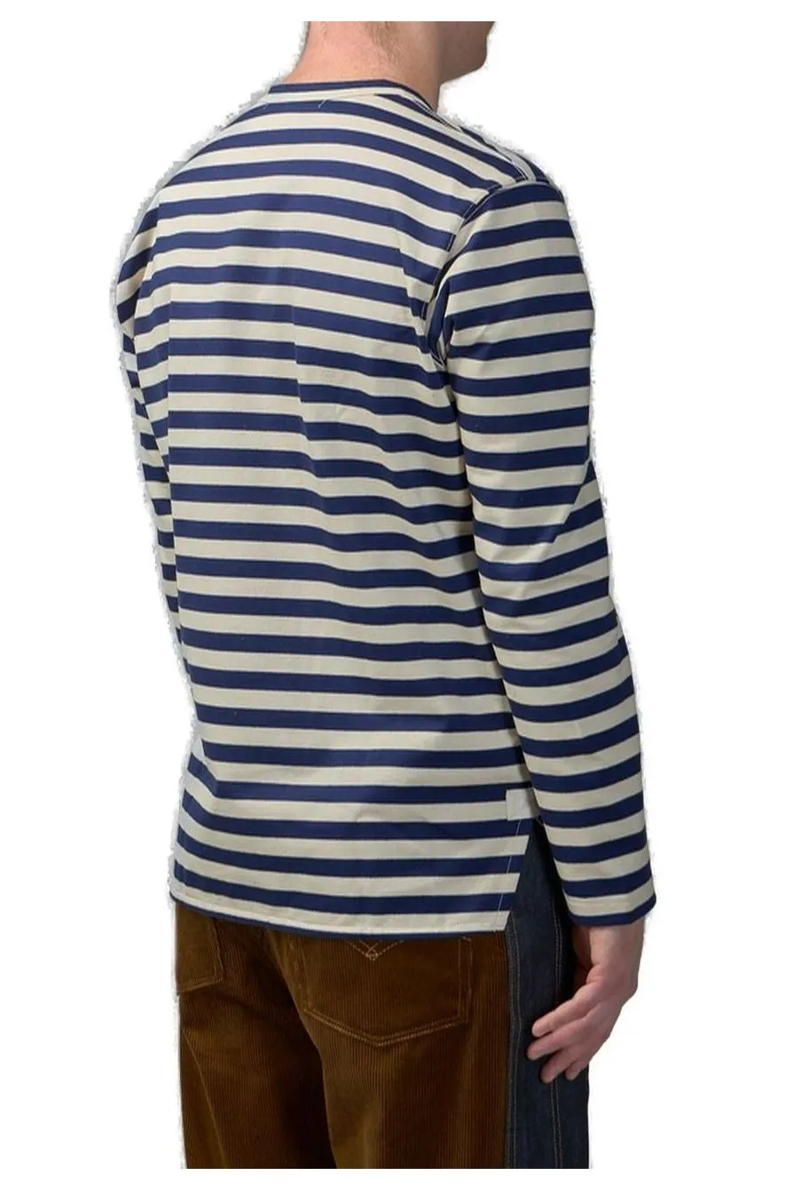 Junya Watanabe Man Striped Roune Neck T-Shirt