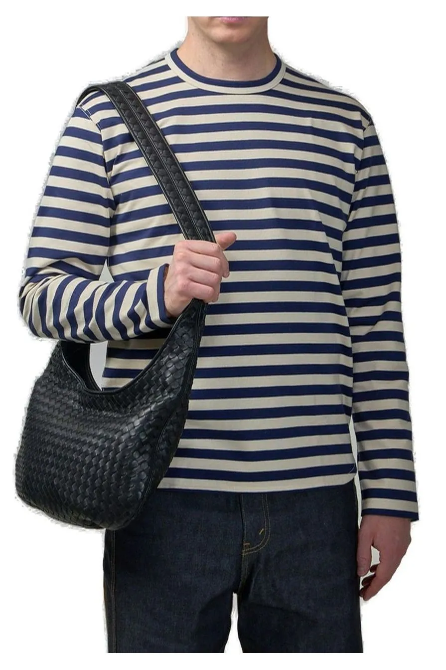 Junya Watanabe Man Striped Roune Neck T-Shirt