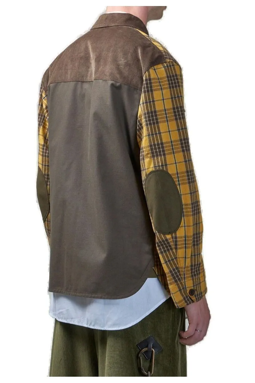 Junya Watanabe Man Plaid Patterned Flannel Jacket
