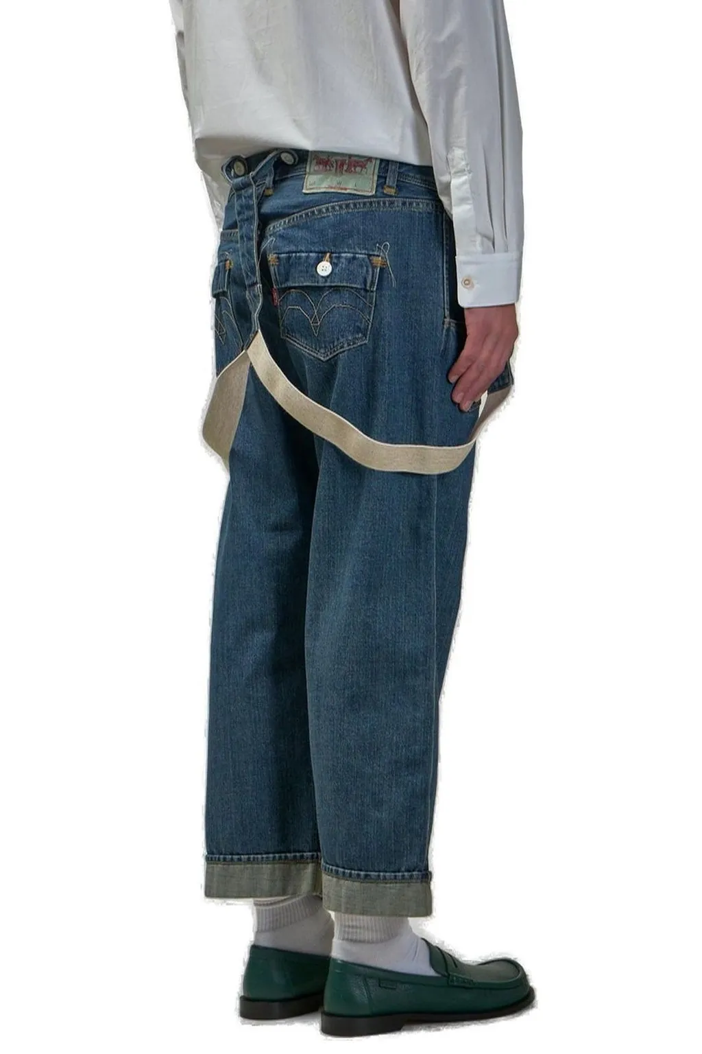 Junya Watanabe Man Washed Cropped Trousers