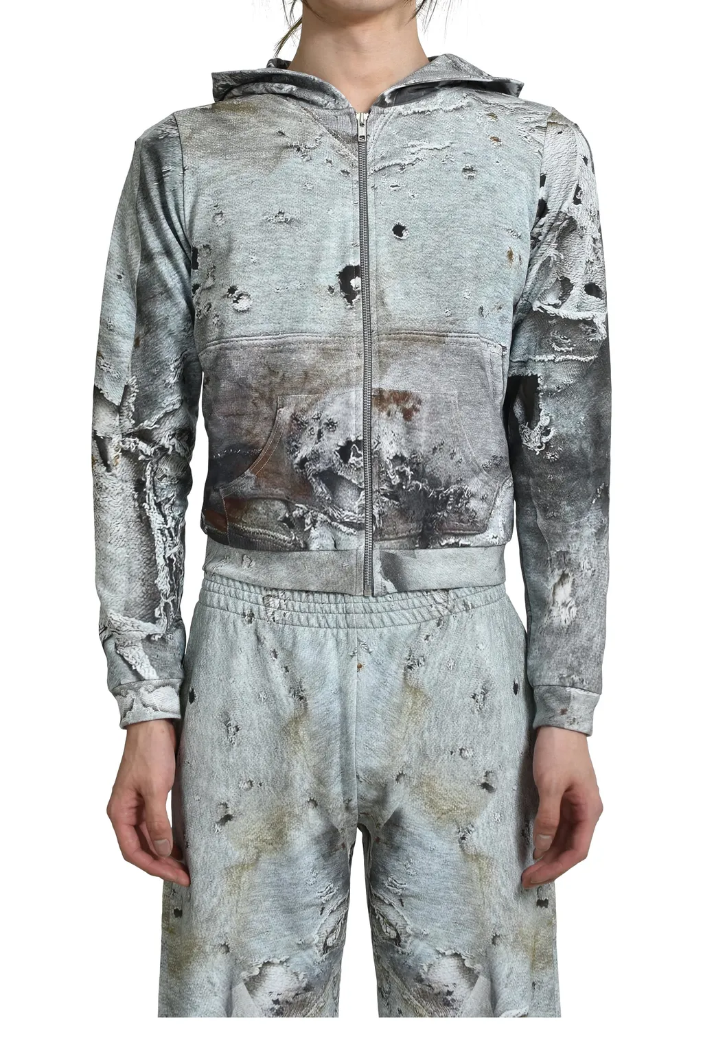 Worn Out White Hoodie / Wht