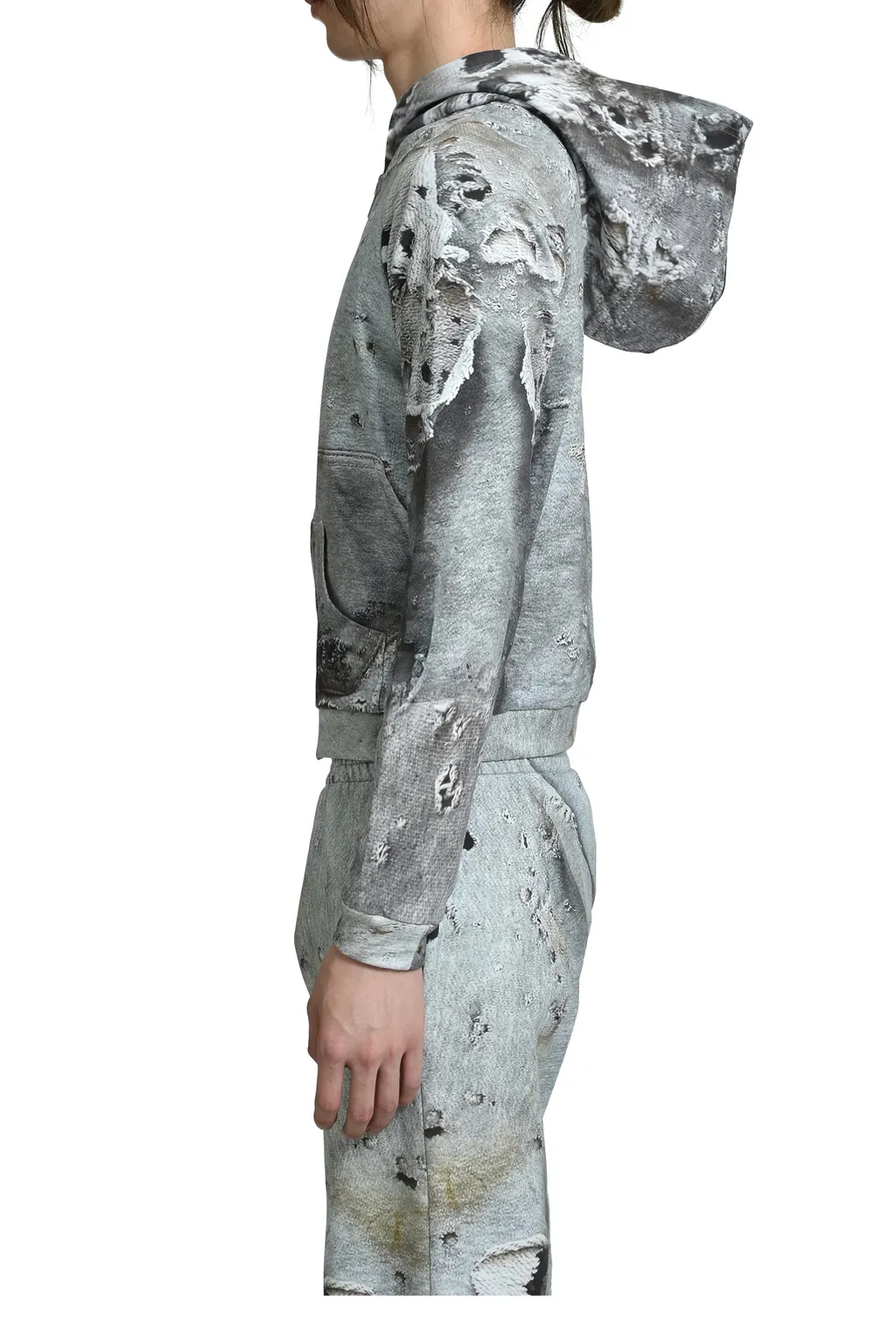 Worn Out White Hoodie / Wht