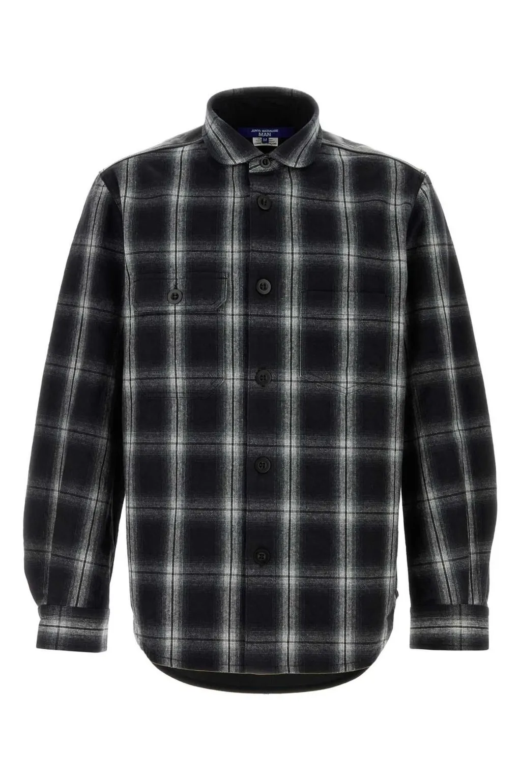 Junya Watanabe Man Checked Curved Hem Shirt