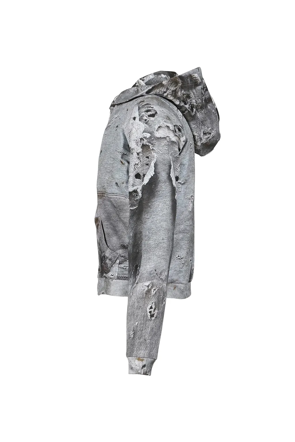 Worn Out White Hoodie / Wht