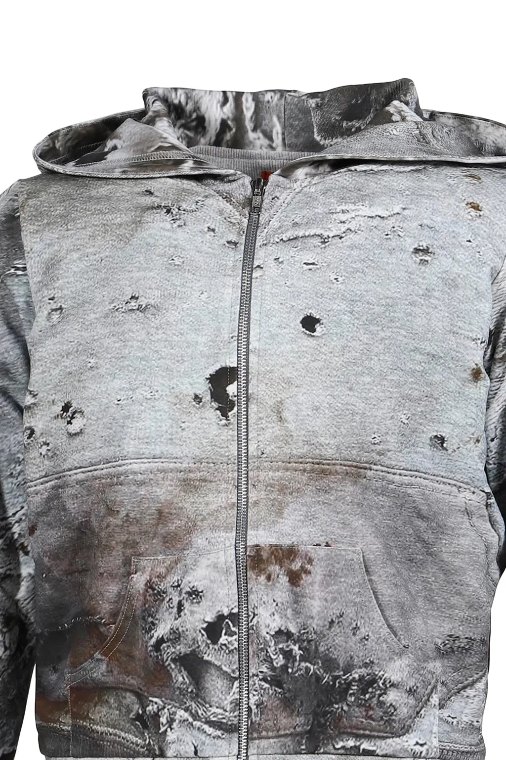 Worn Out White Hoodie / Wht