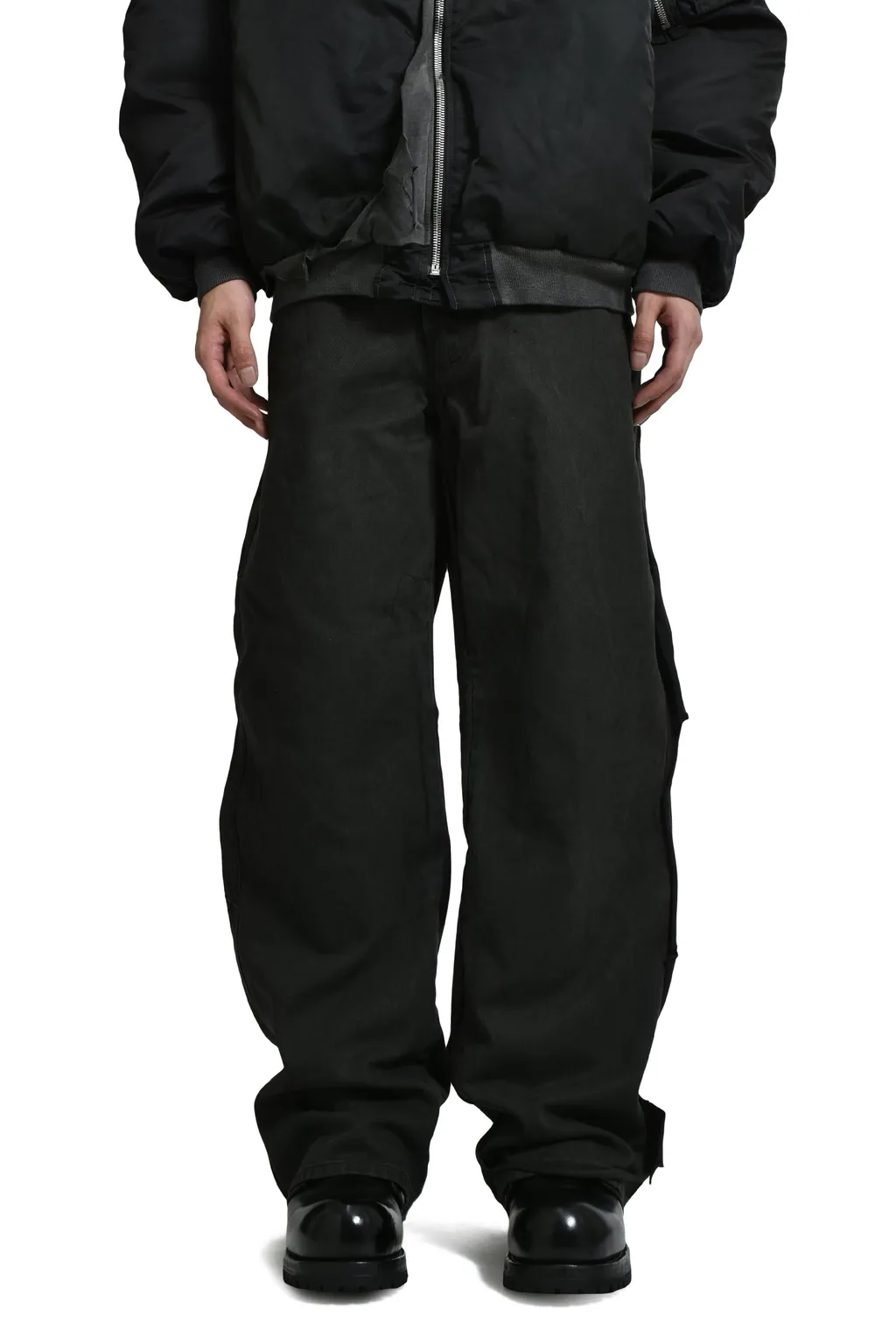 Underground Cut Out Pants / Blk Oil