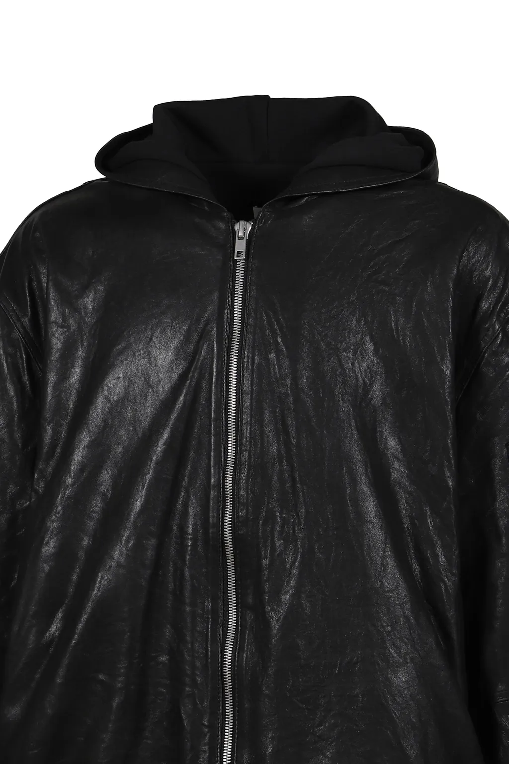 Leather Bomber / Black