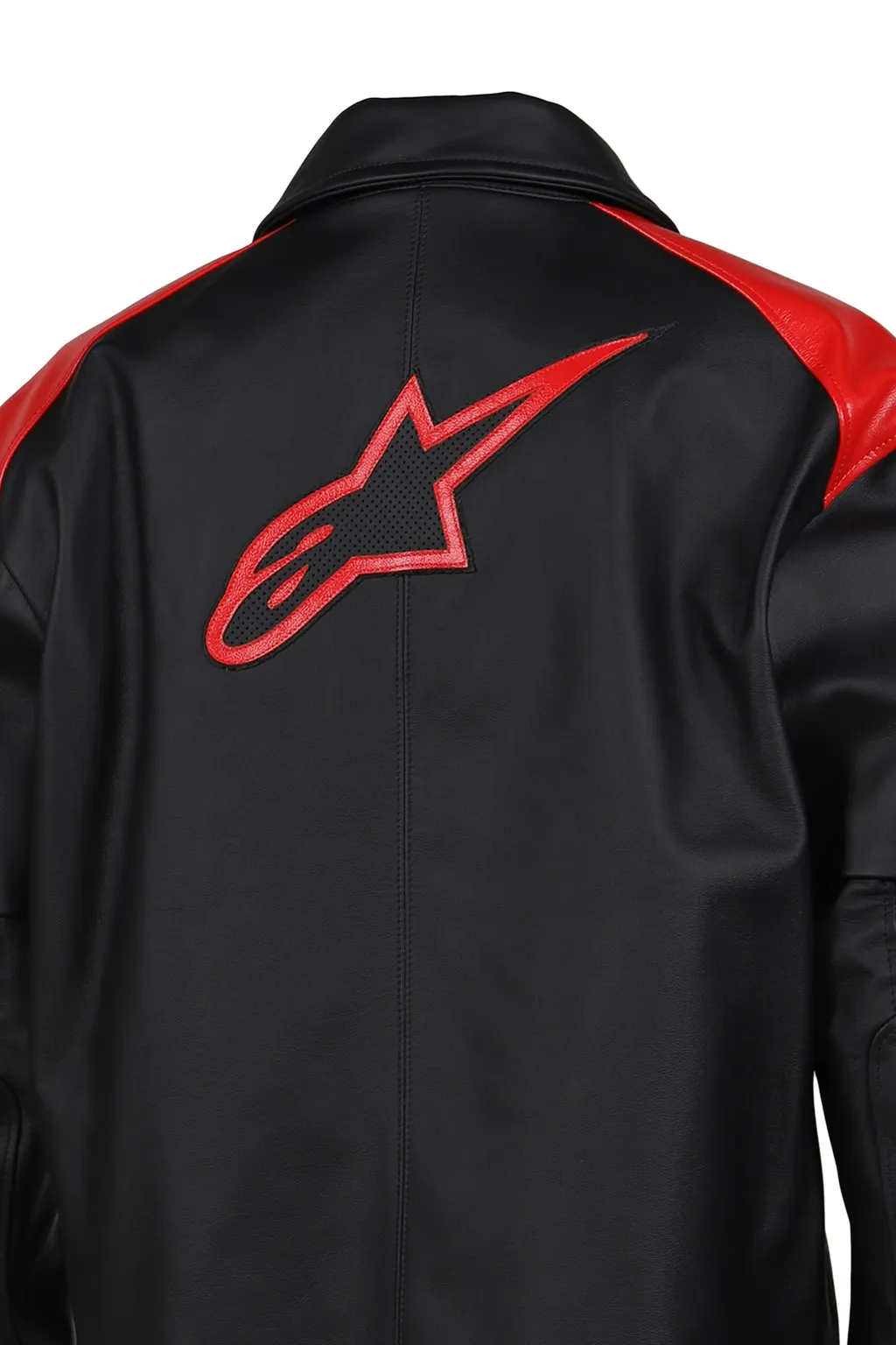 Hagaze Leather Jacket / Blk Red