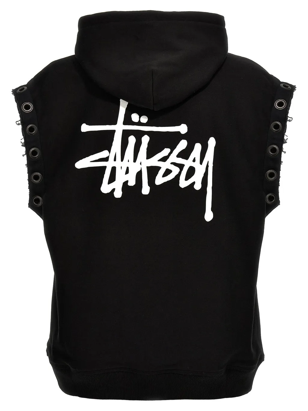 Junya Watanabe Man X Stussy Logo Printed Sleeveless Hoodie
