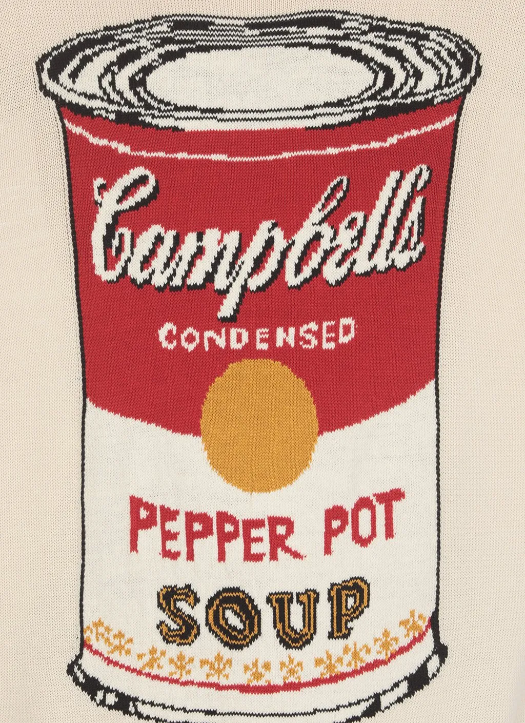 Junya Watanabe Man X Andy Warhol Soup Intarsia Sweater