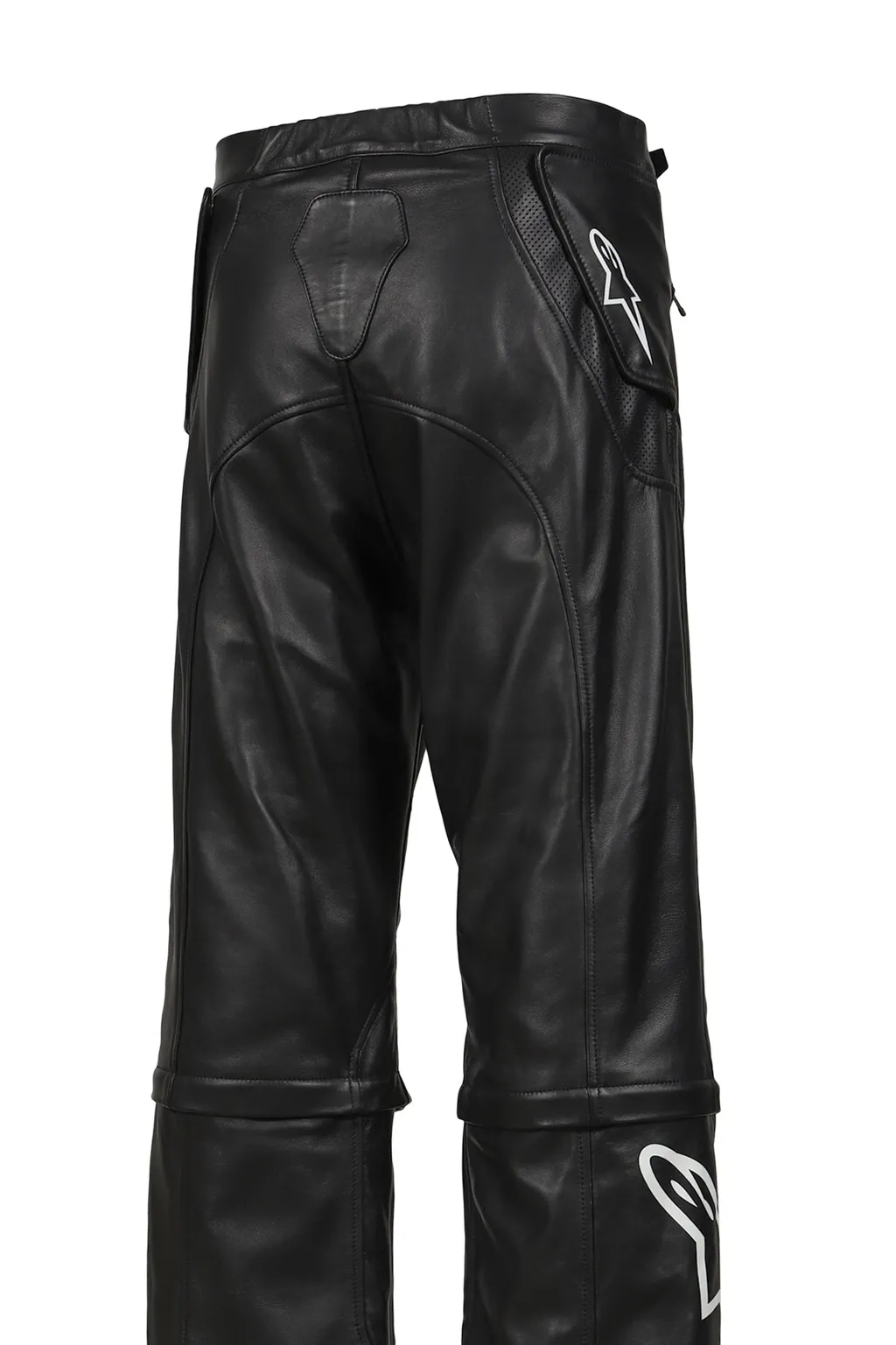 Neo Bat Leather Pants / Black