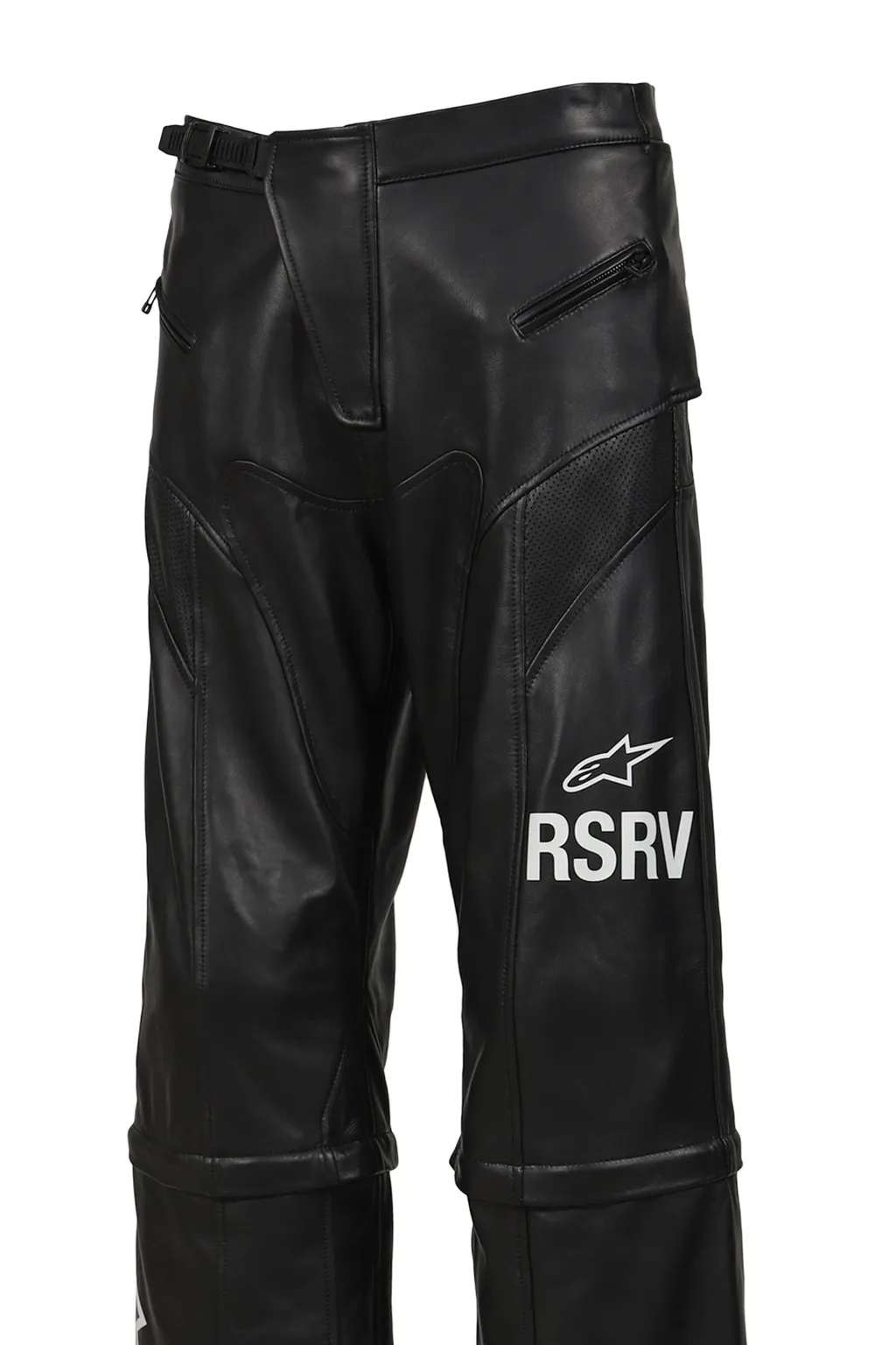 Neo Bat Leather Pants / Black