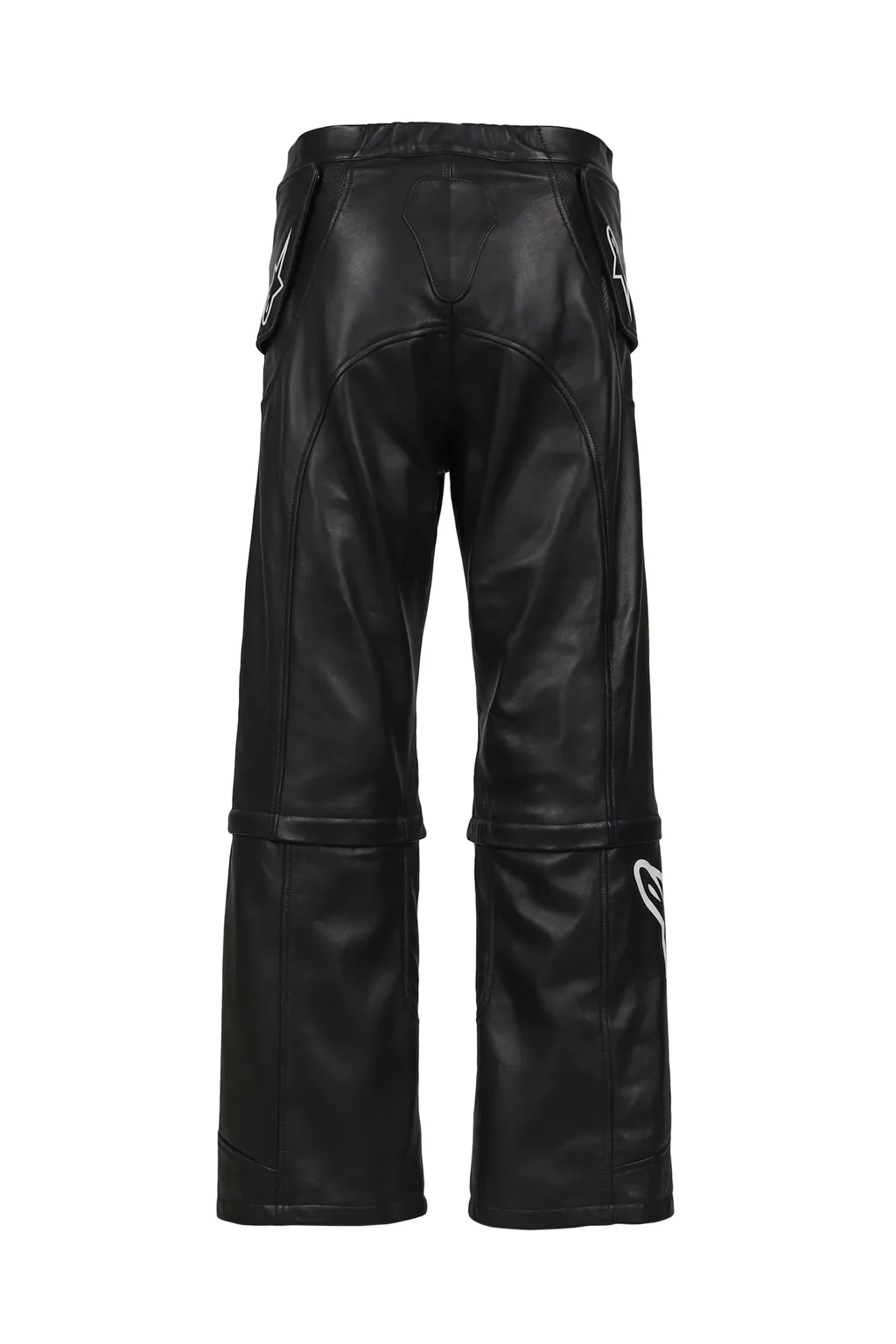Neo Bat Leather Pants / Black
