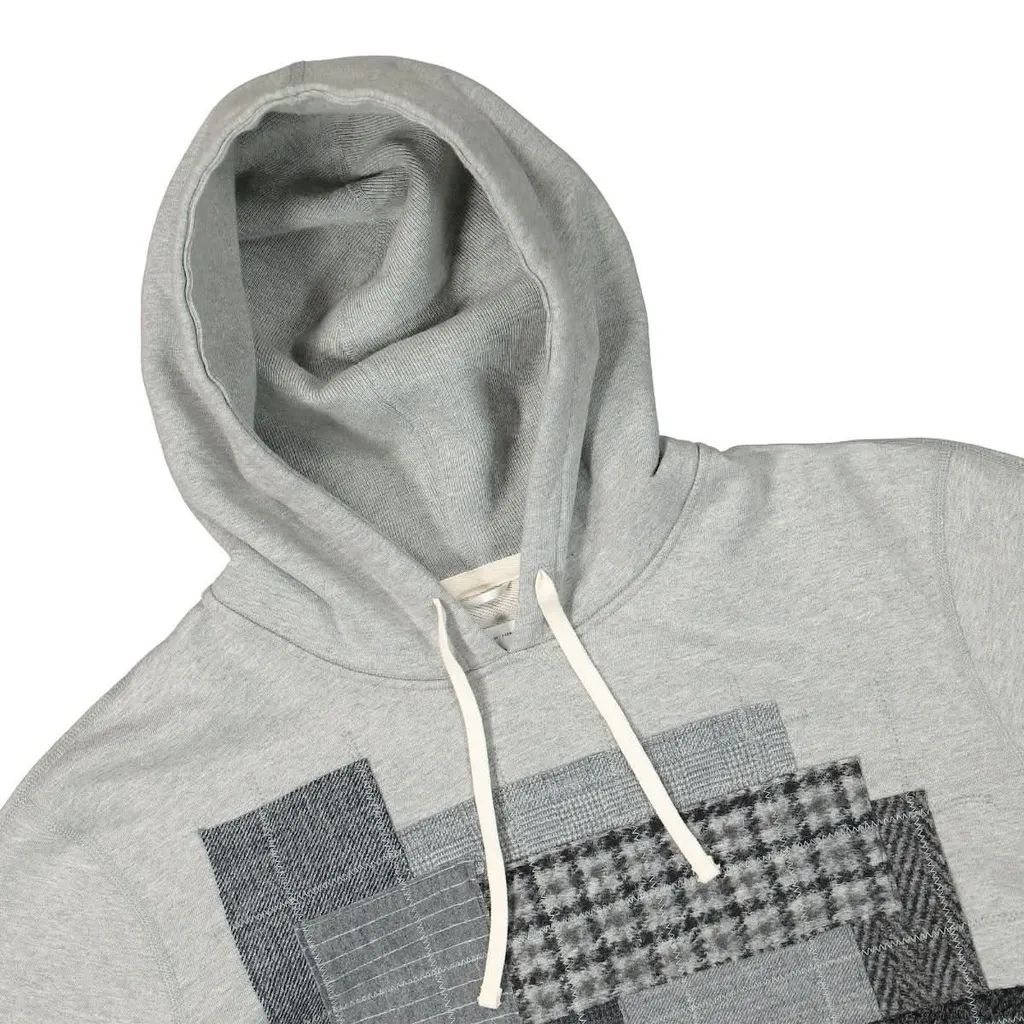 Junya Watanabe Man Patchwork Designed Drawstring Hoodie