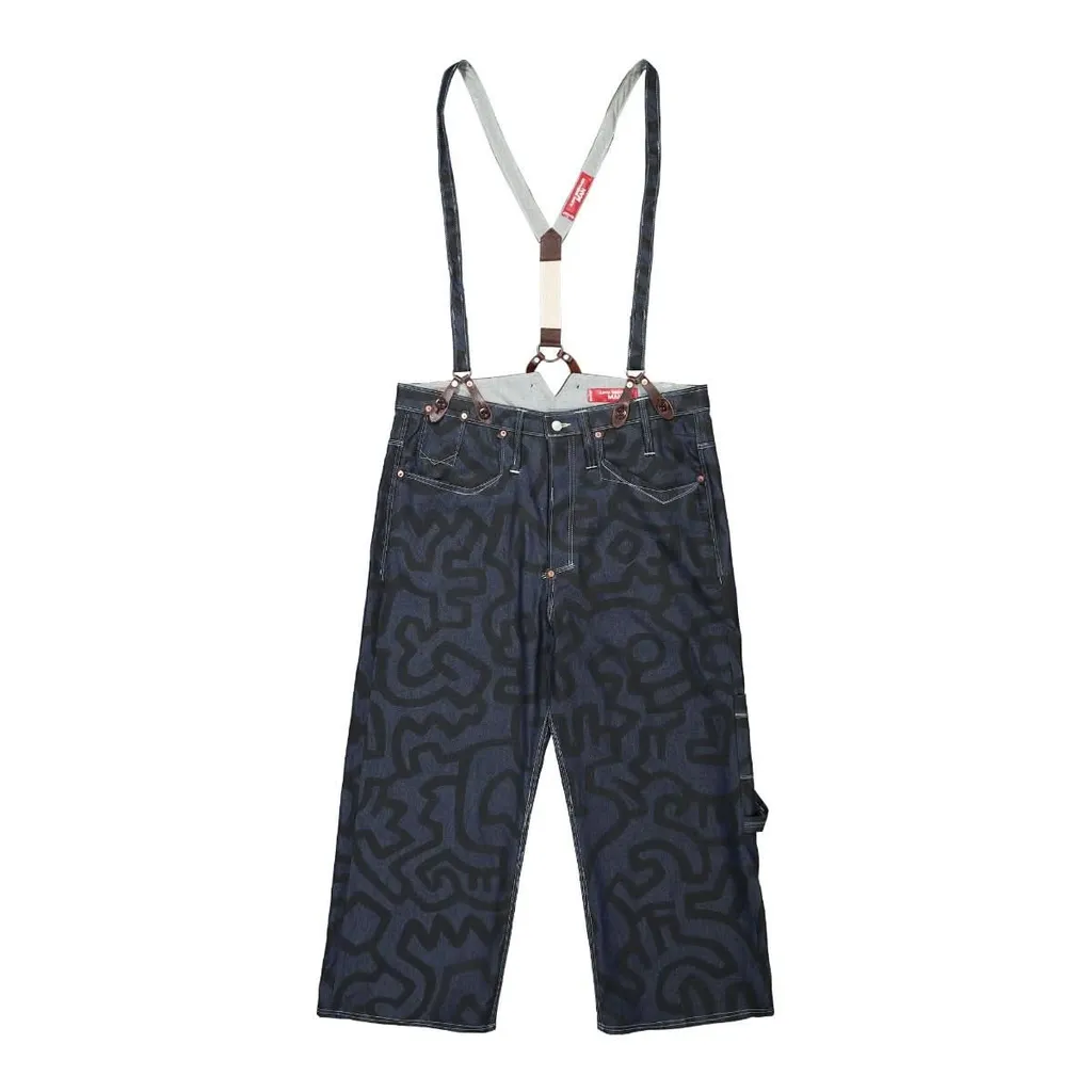 Junya Watanabe Man Abstract Printed Cropped Trousers