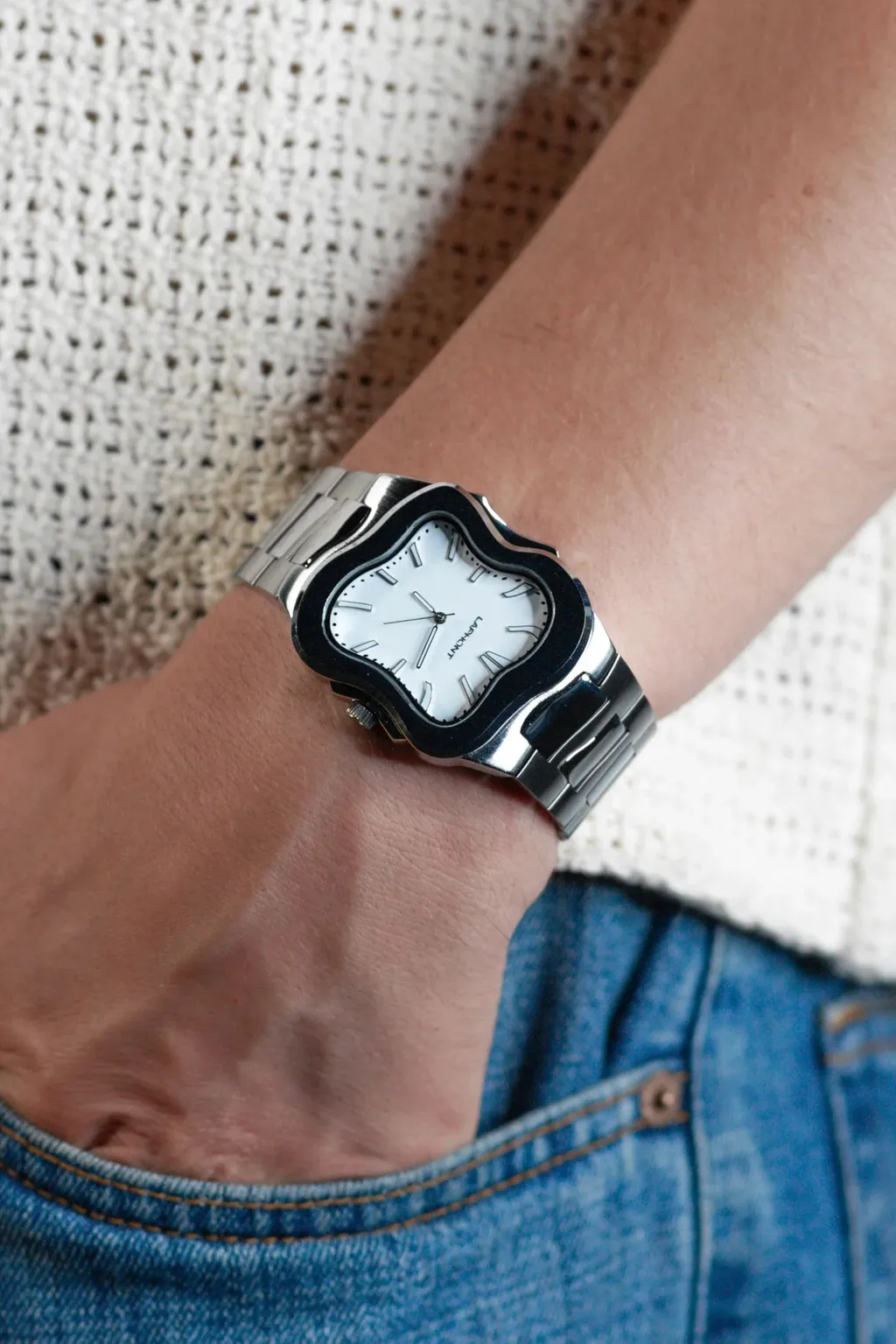 Argonaut Watch / Sil Wht Blk