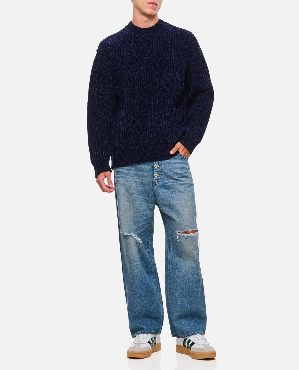 Junya Watanabe Man Distressed Denim Jeans