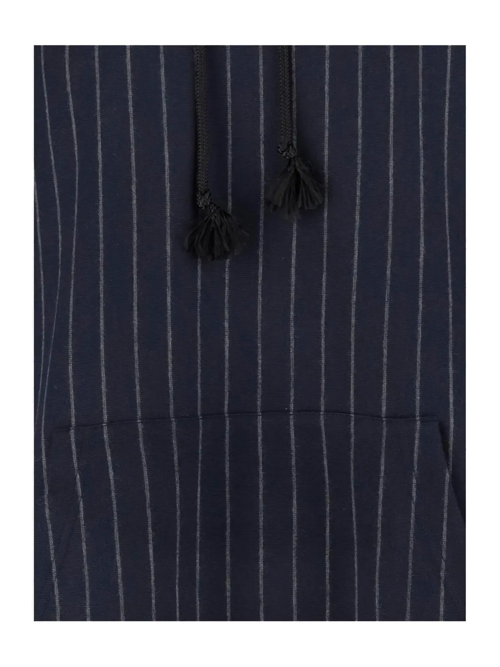 Junya Watanabe Man Pinstripe Drawstring Hoodie