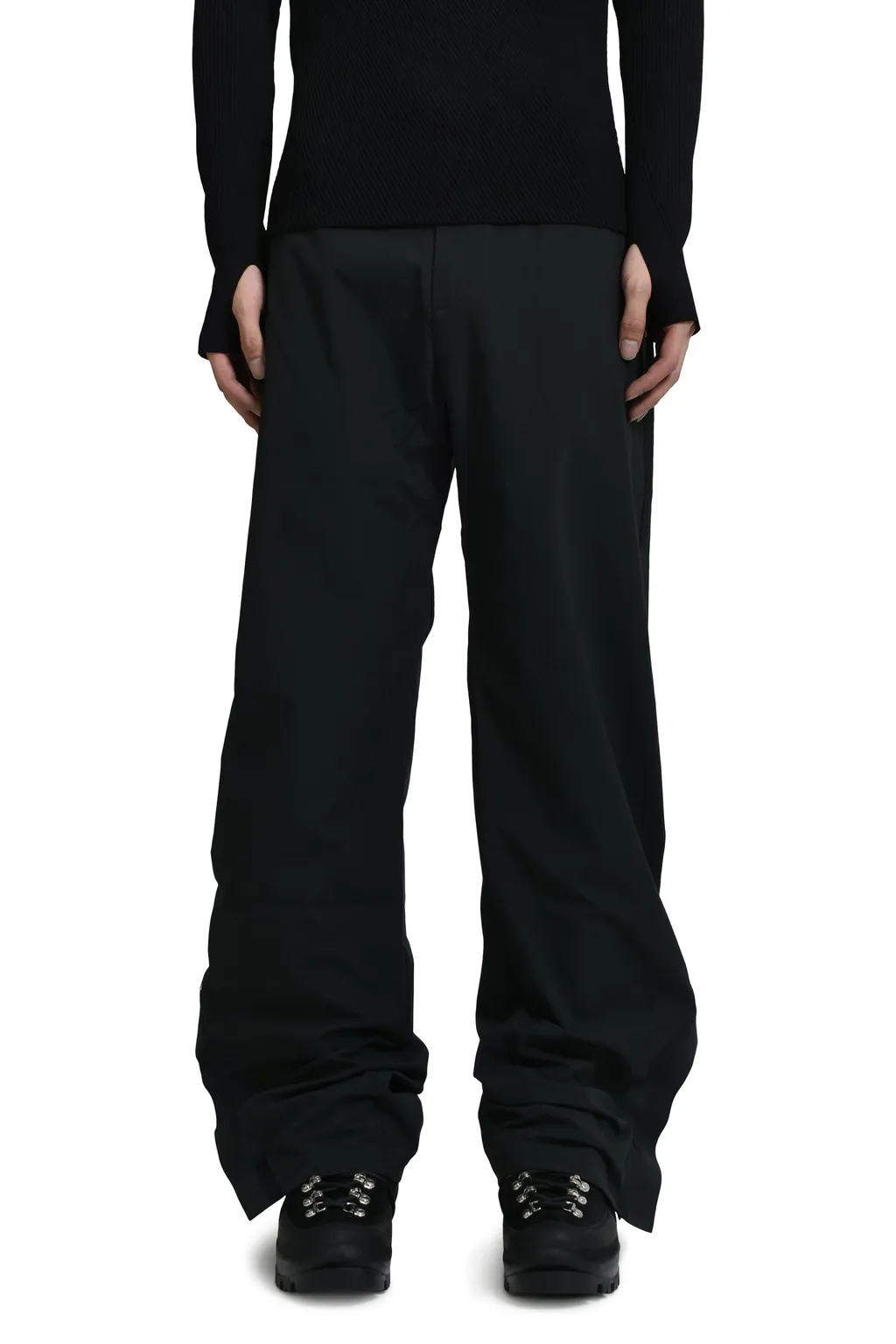 Moire Trousers / Black