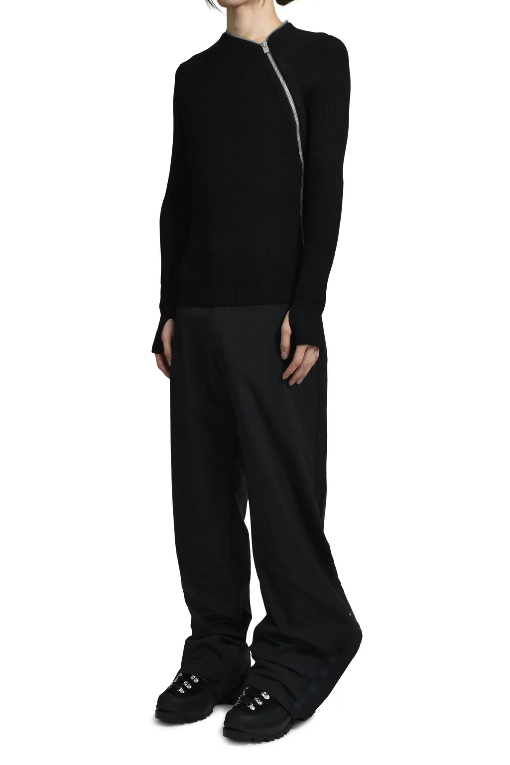 Moire Trousers / Black