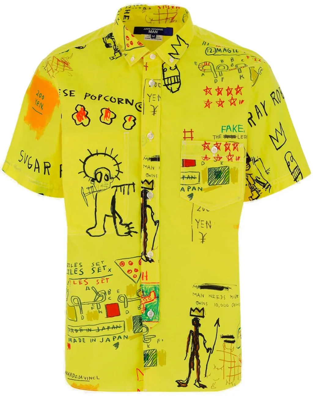 Junya Watanabe Man Illustration-Printed Buttoned Shirt