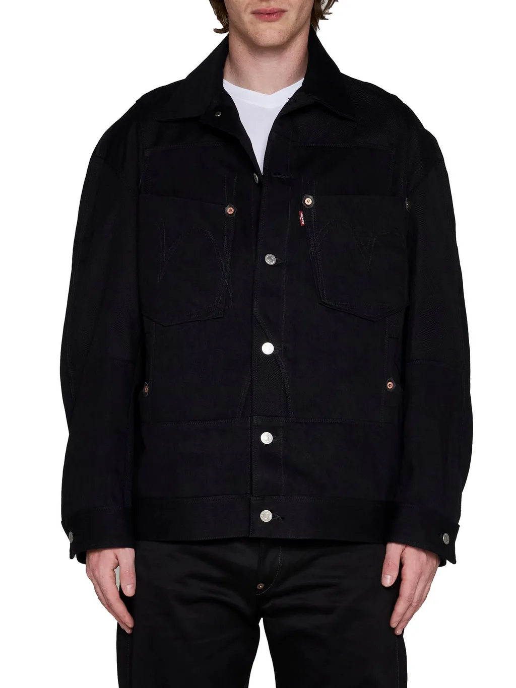 Junya Watanabe Man Buttoned Straight Hem Shirt Jacket