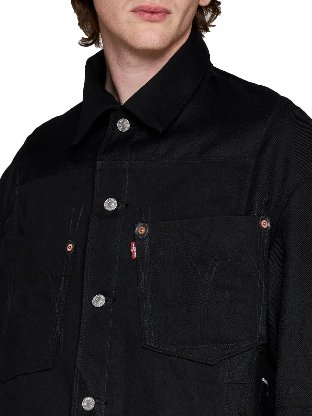 Junya Watanabe Man Buttoned Straight Hem Shirt Jacket