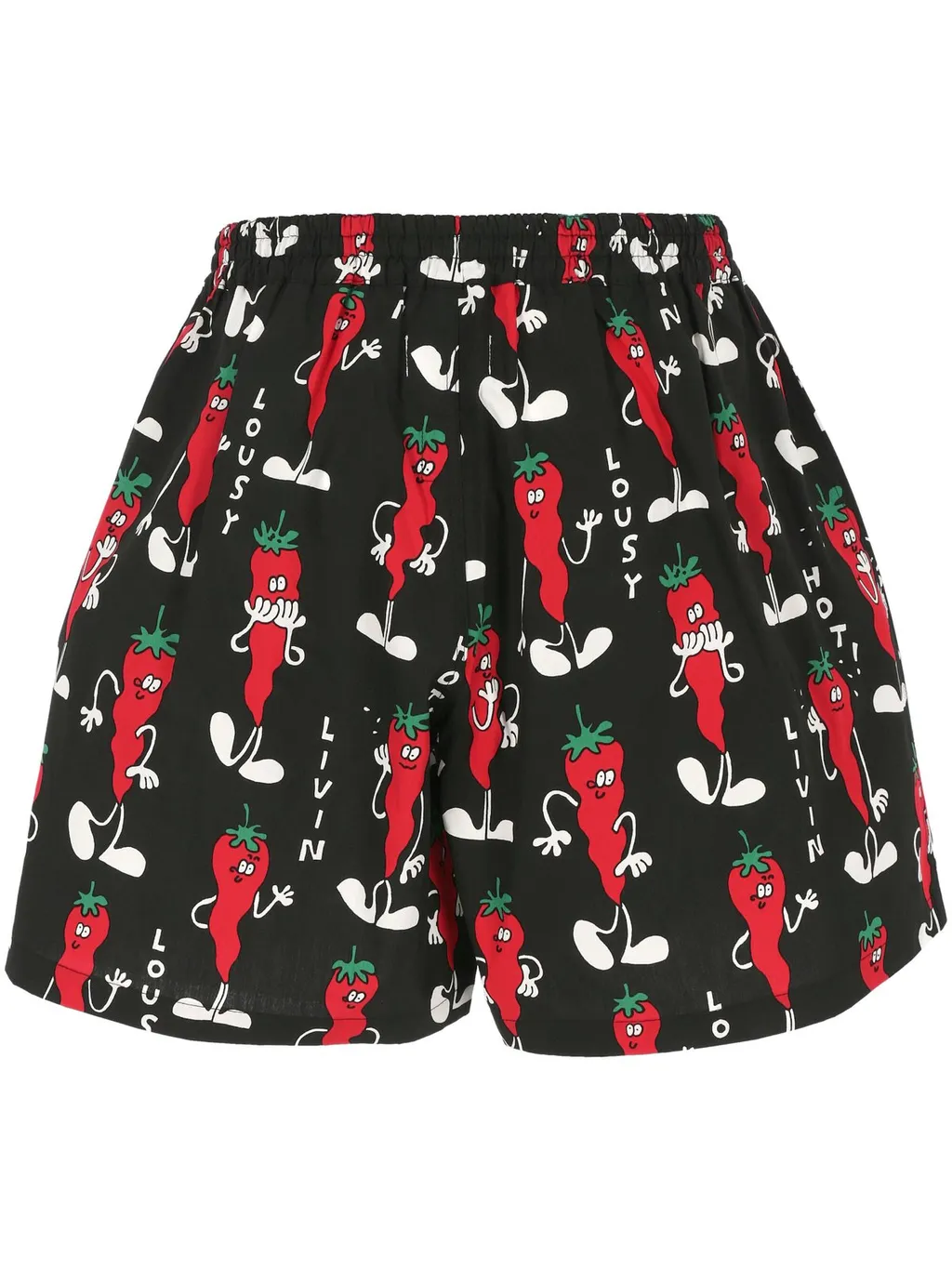Junya Watanabe Man Graphic-Printed Elasticated Waistband Shorts