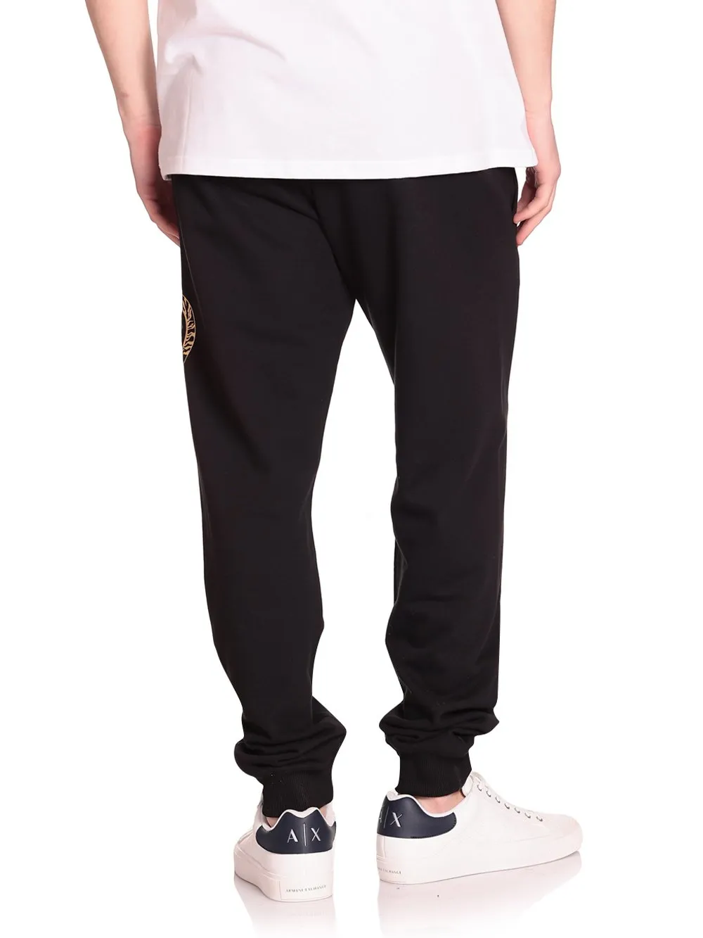 Just Cavalli Logo Printed Straight Leg Trousers
