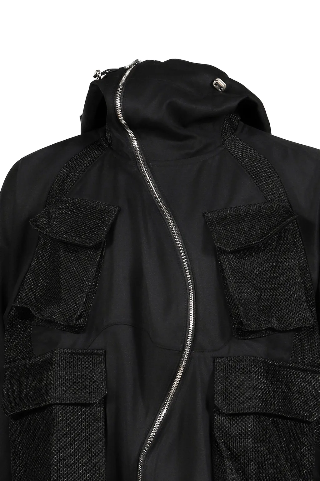 Aire Curved Zip Game Jacket / Blk