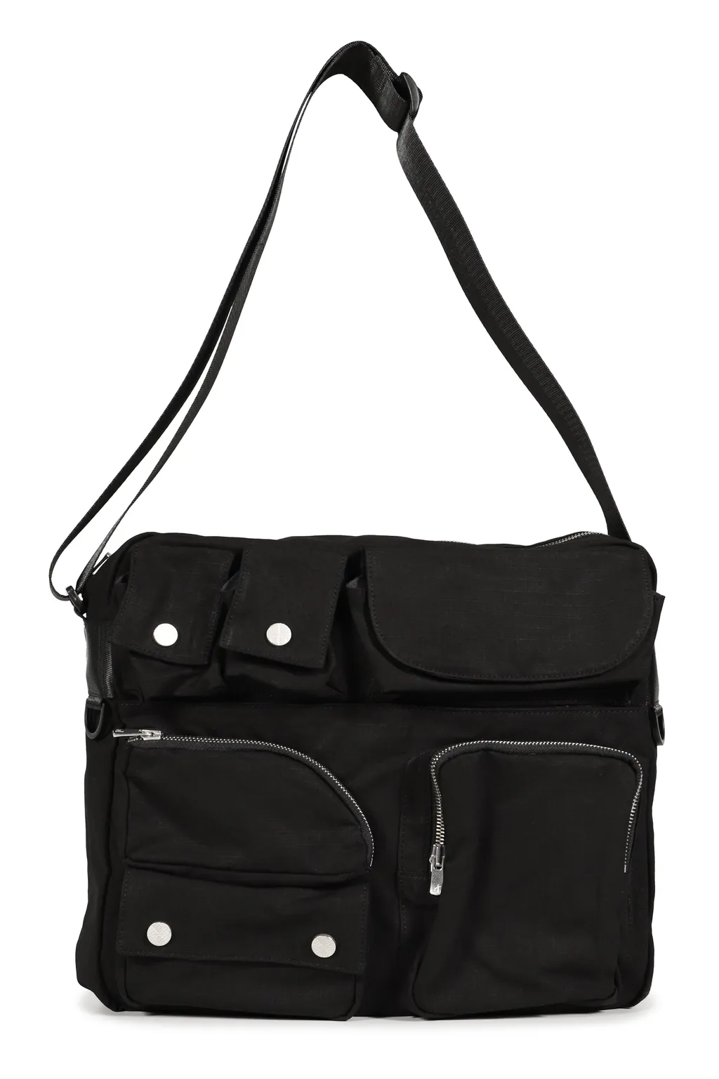Multi Pocket Messenger Bag / Blk