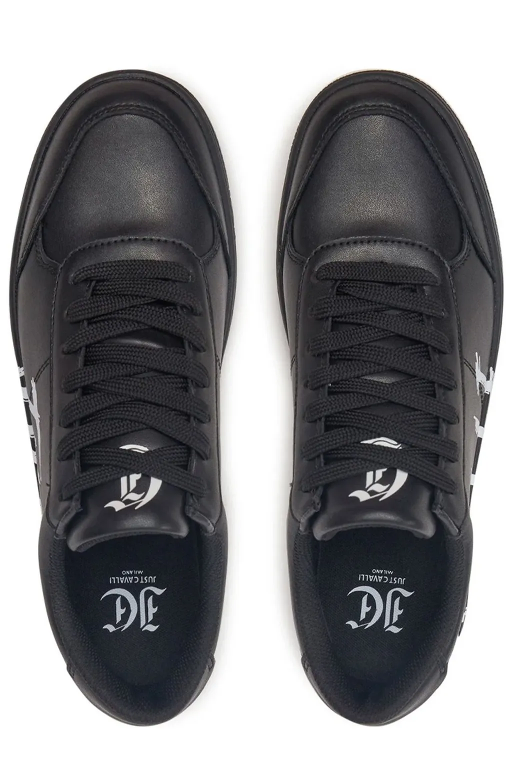 Just Cavalli Logo-Printed Lace-Up Sneakers