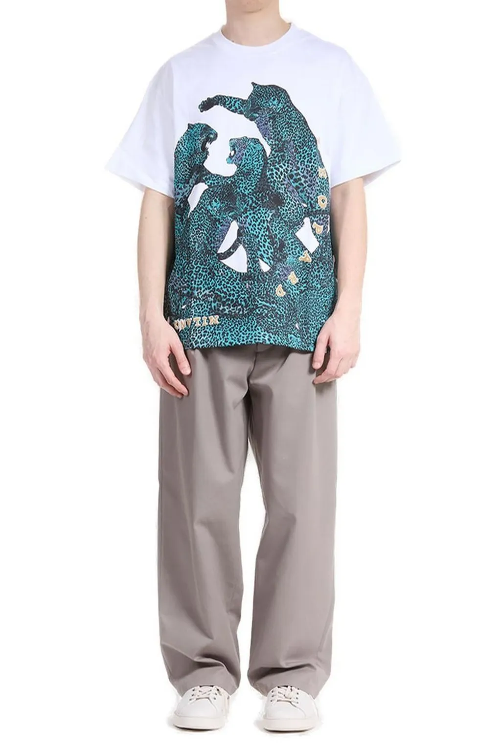 Just Cavalli Graphic Printed Crewneck T-Shirt