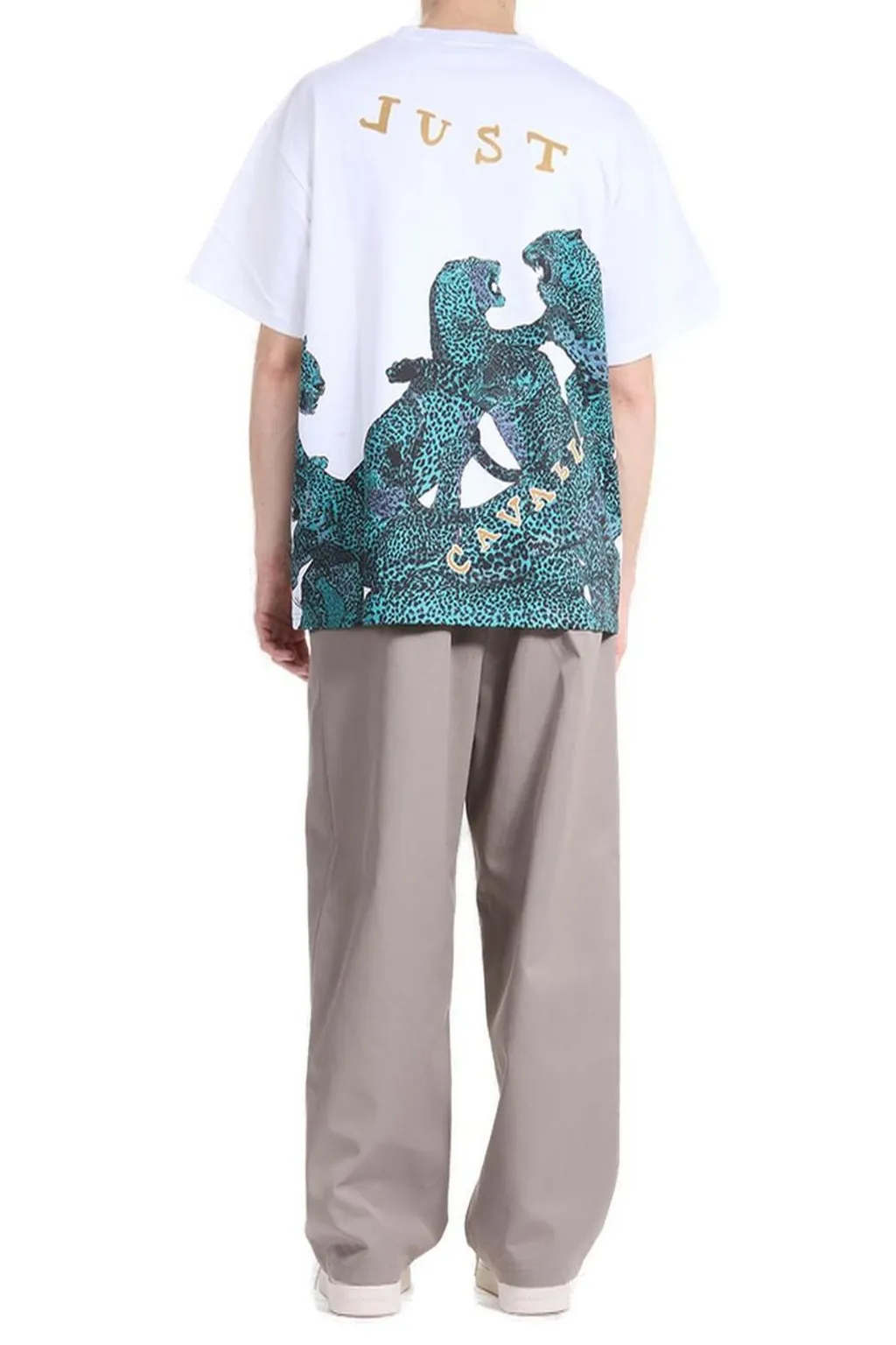 Just Cavalli Graphic Printed Crewneck T-Shirt