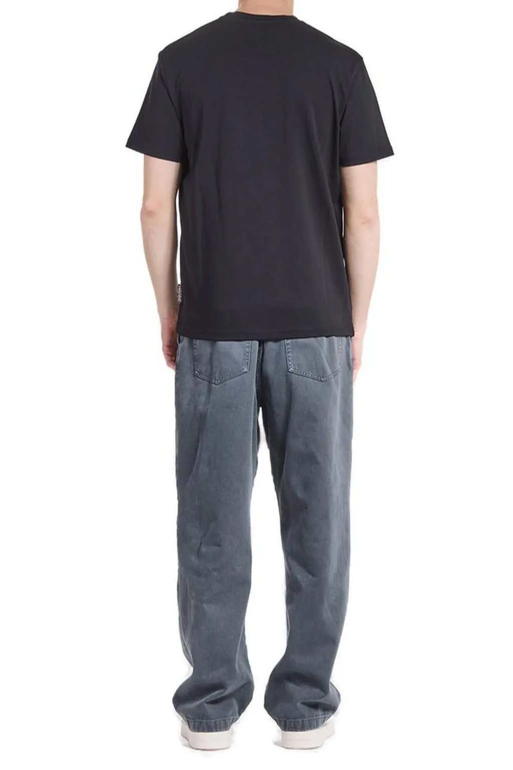 Just Cavalli Logo Embroidered Crewneck T-Shirt