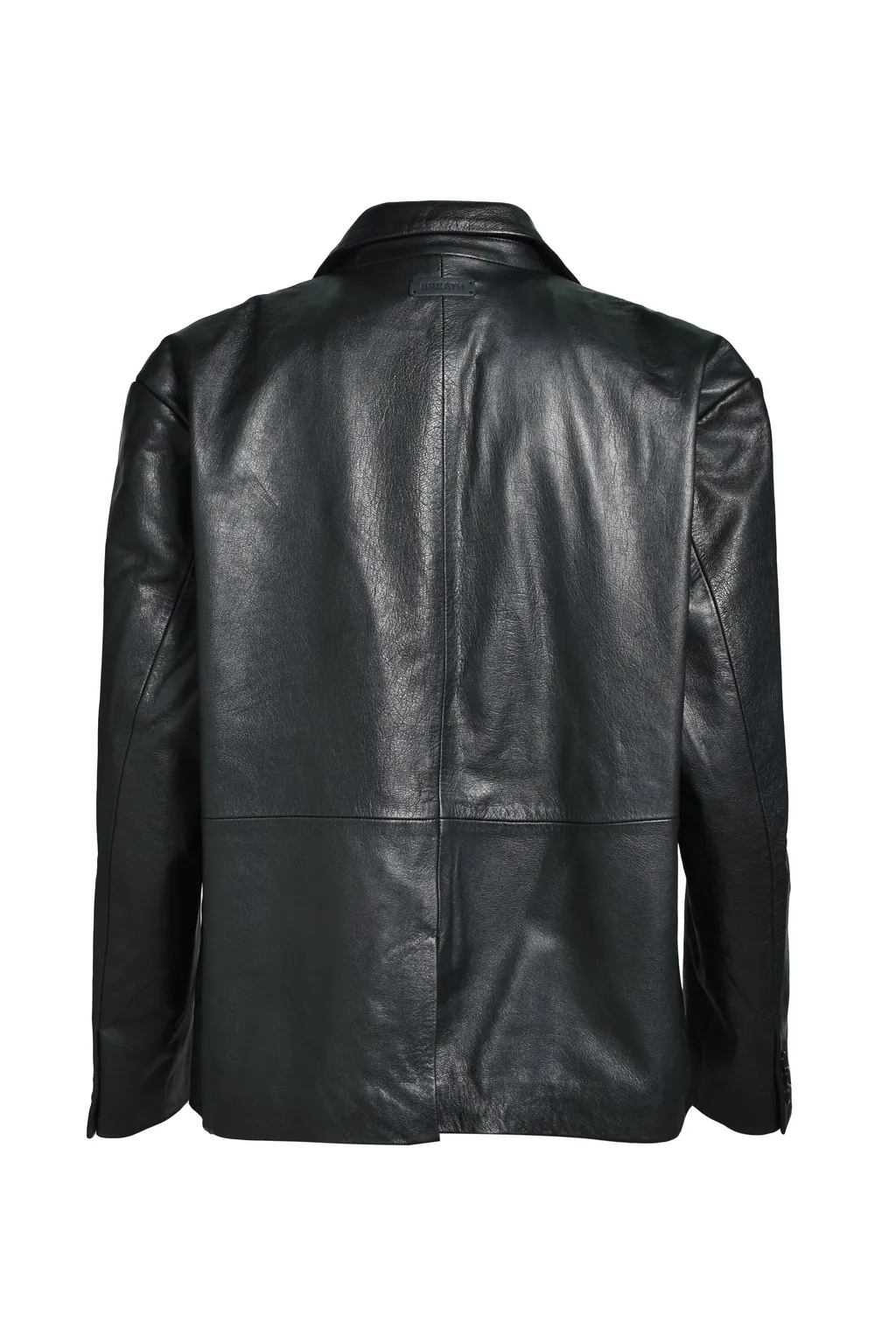 Leather Tailored Jacket / Black