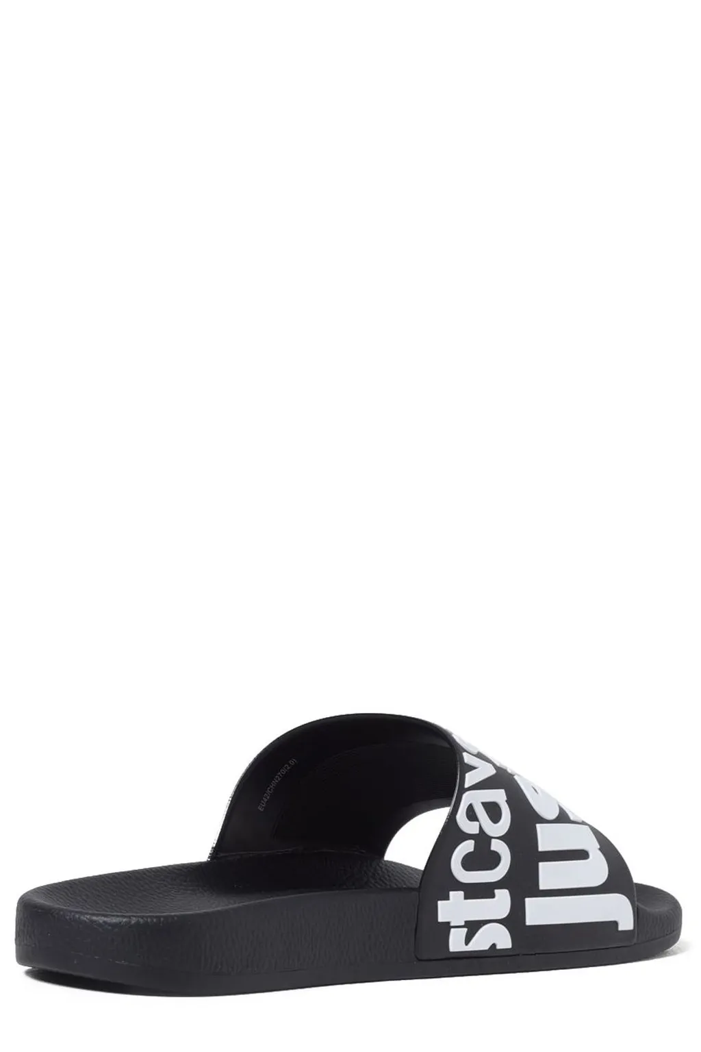 Just Cavalli Logo-Printed Open-Toe Slides