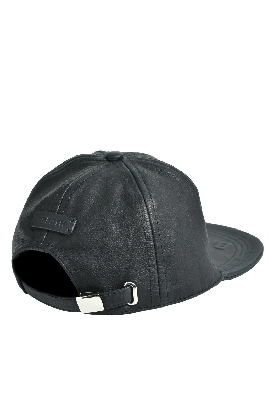 Emboss Leather Cap / Black