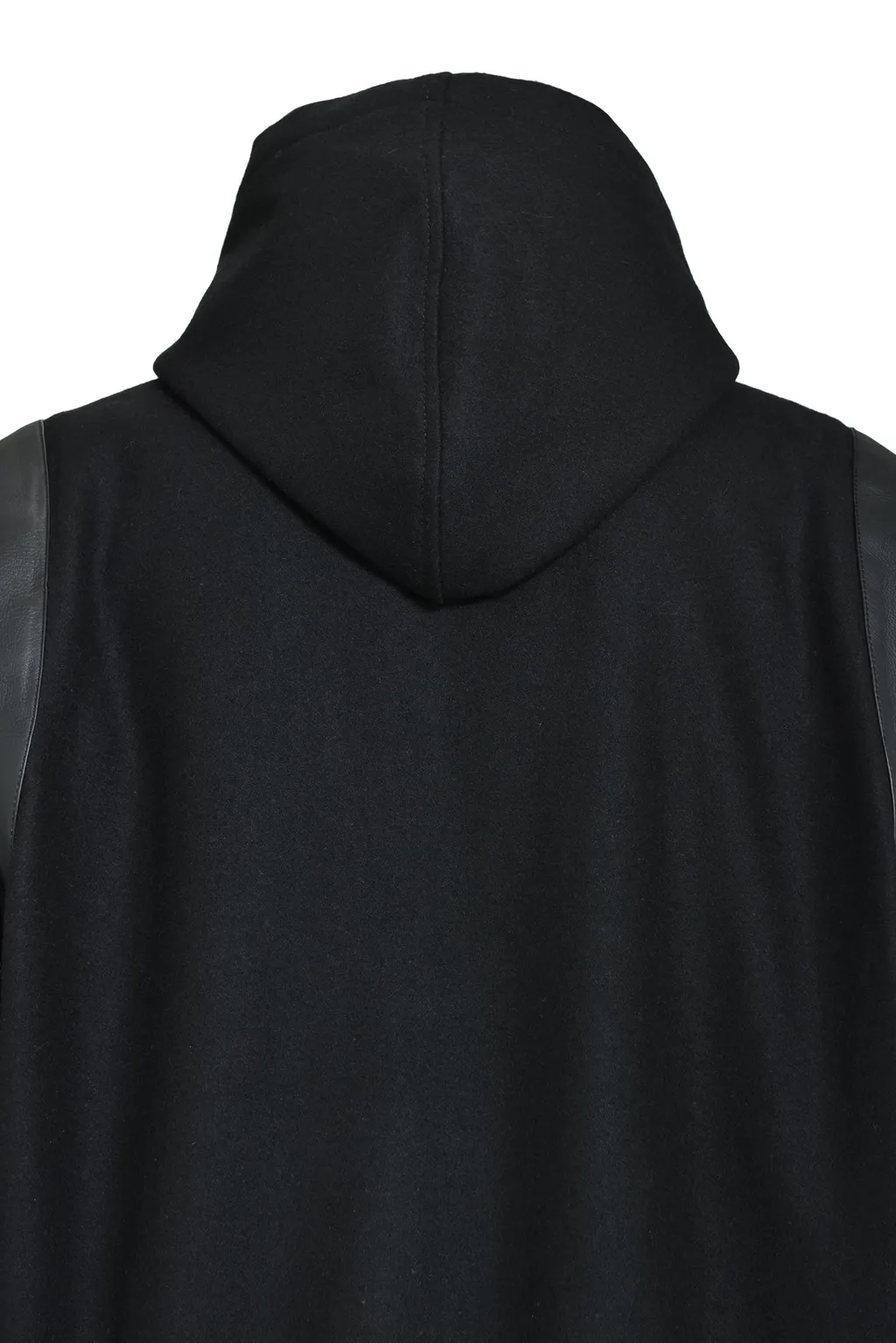 Arch Logo Hooded Versity Jacket / Blk Blk
