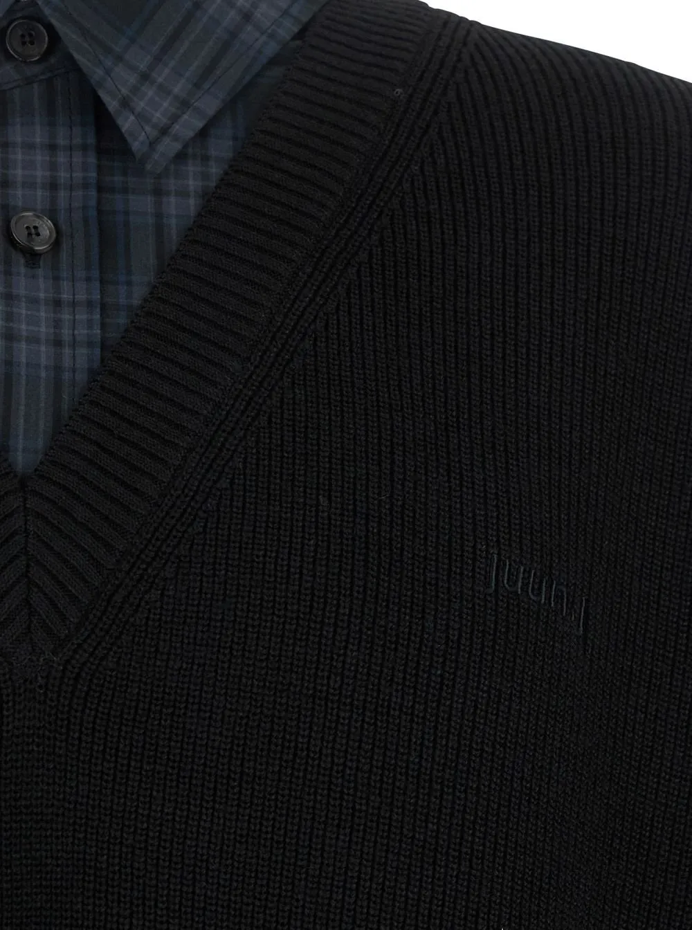 Juun J Layered V-Neck Knitwear
