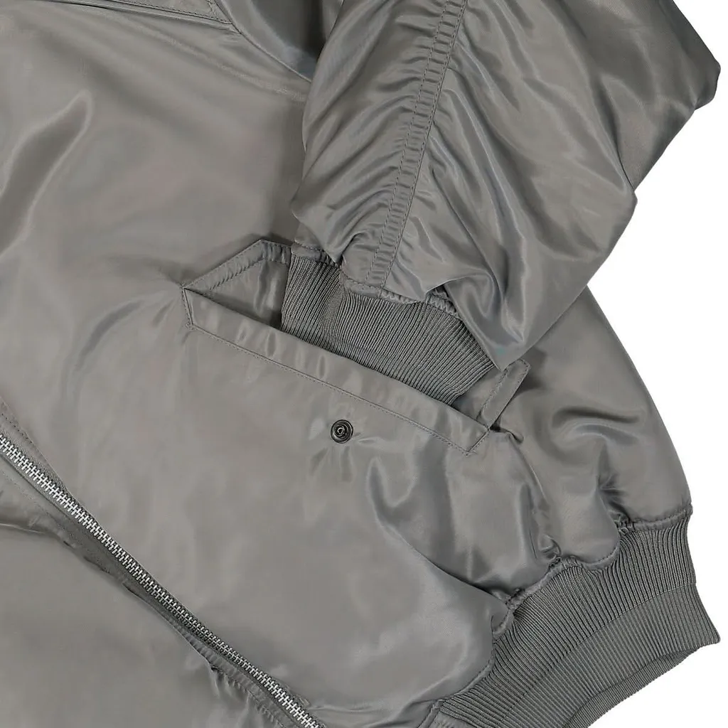 Juun J Zip-Up Long Sleeved Bomber Jacket