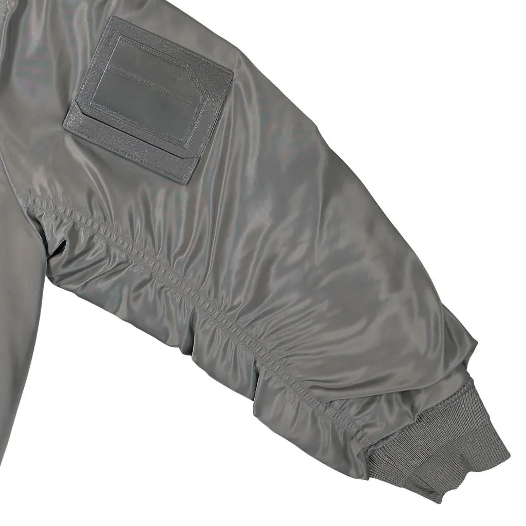 Juun J Zip-Up Long Sleeved Bomber Jacket