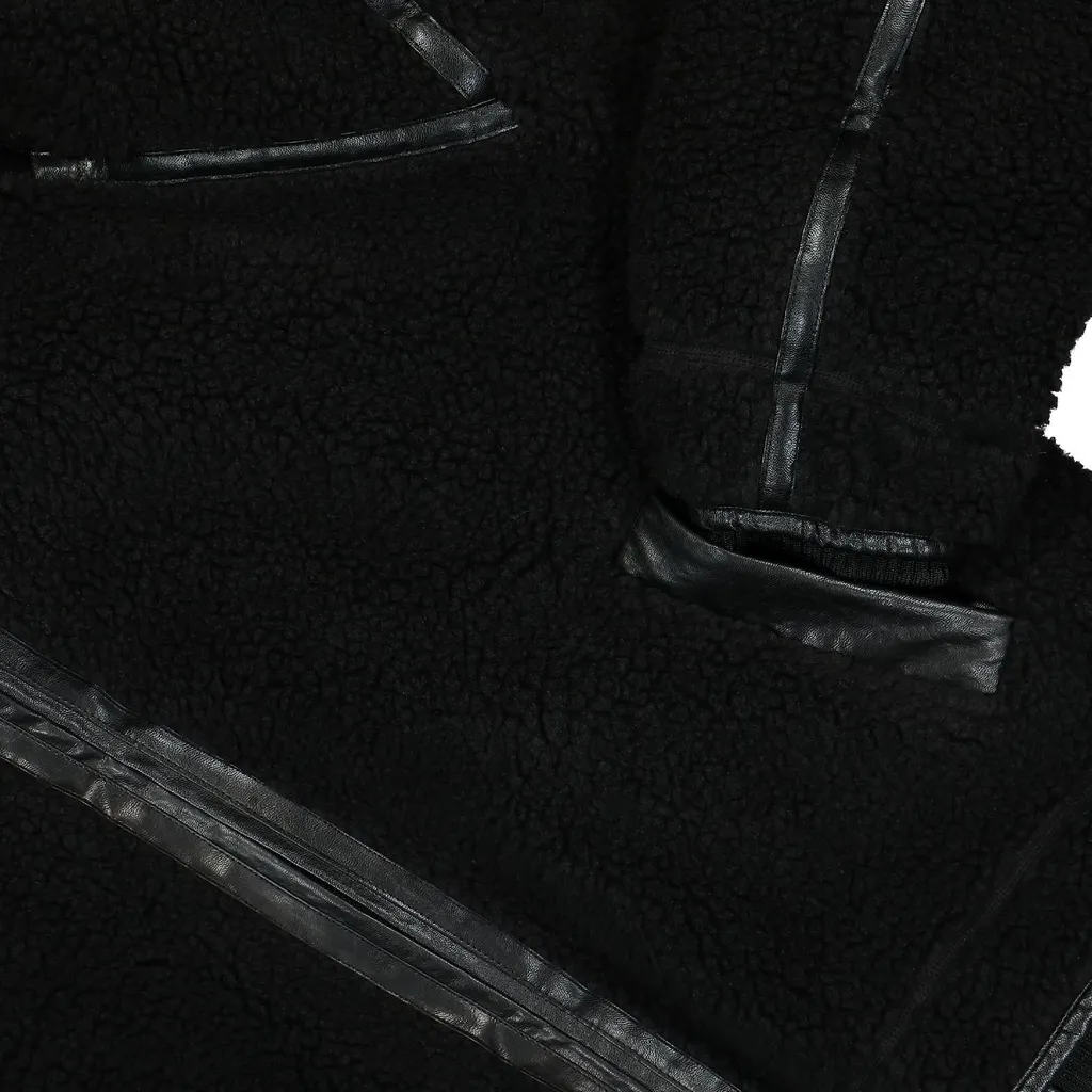 Juun J Faux-Shearling Drawstring Hooded Jacket