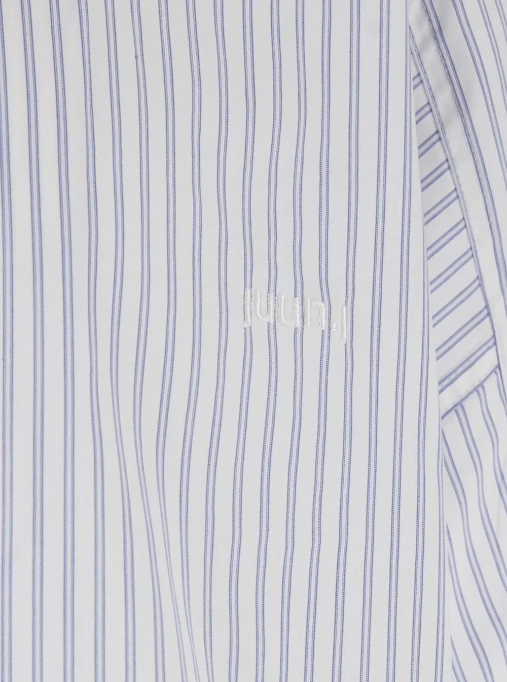Juun J Poly Stripe Coach Short Sleeve Shirt