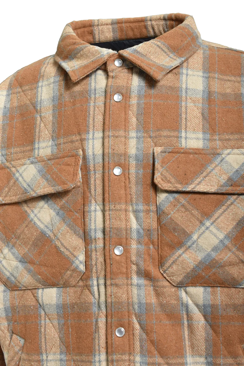 Quilting Check Shirt / Brw