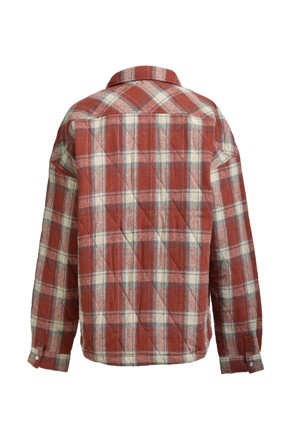 Quilting Check Shirt / Org