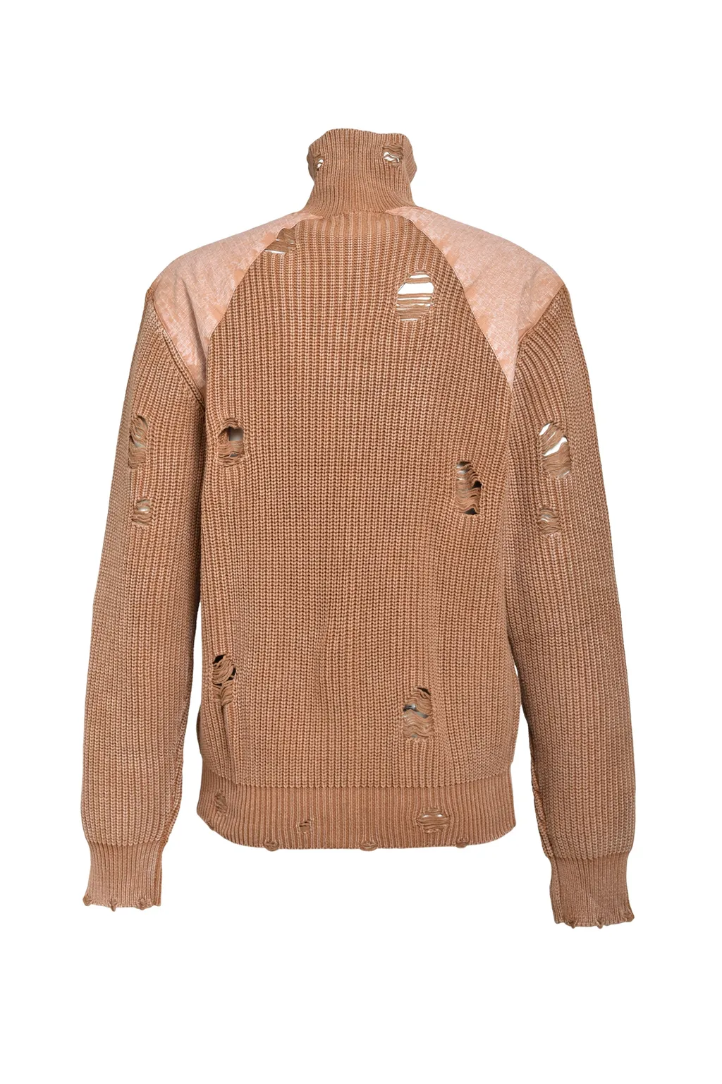 Overdie Damage Zip Knit / Brw